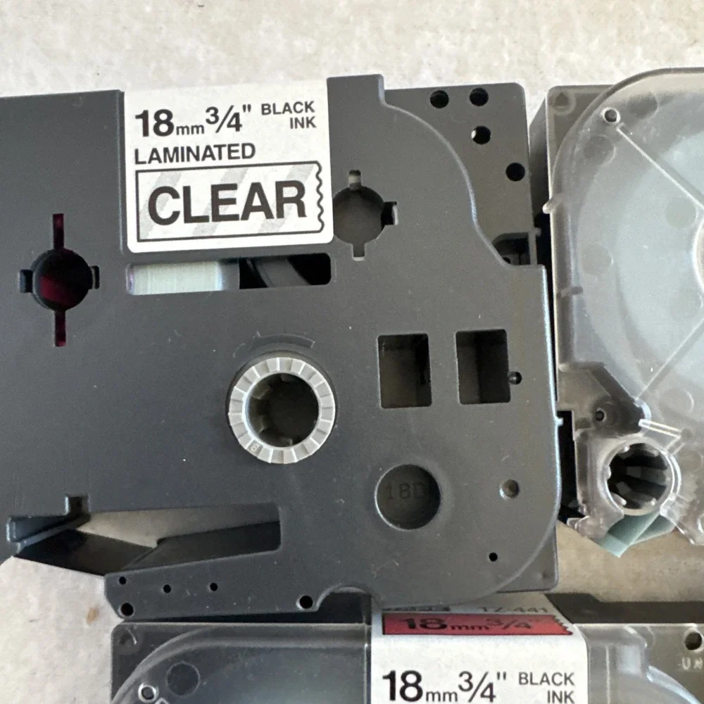 5 GENUINE Brother TZ-151 P-Touch Label Tape 18 mm 3/4